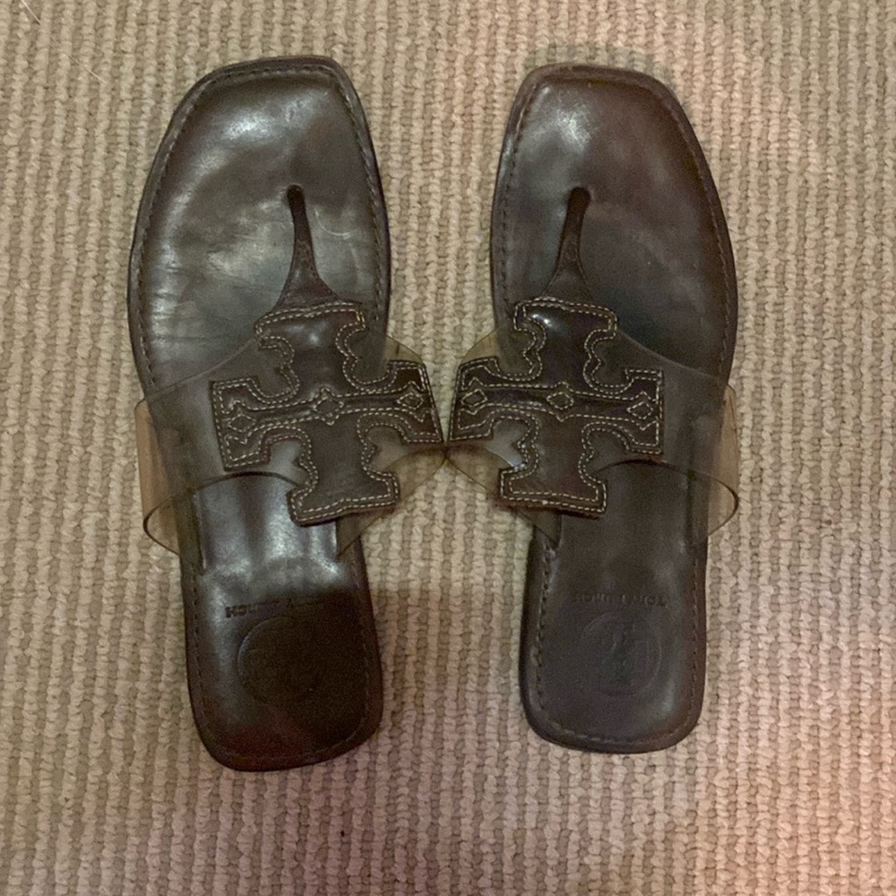 Brown Tory Sandals